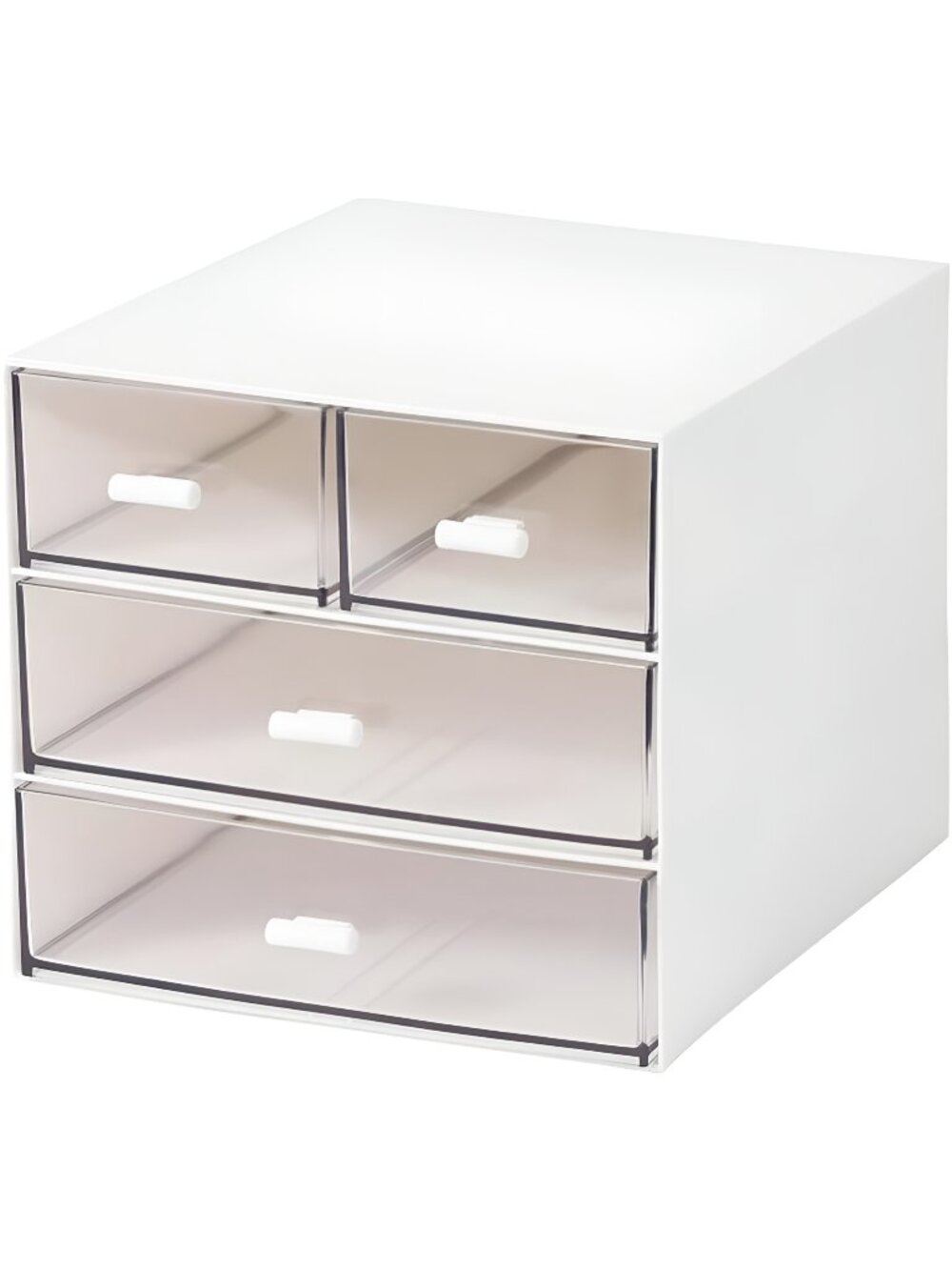 Makeup Organizer with 4 Drawers, Desk Organizer, Cosmetics Storage Box